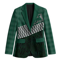 Rainbow Warriors Hawaii Personalized Palaka Blazer LT7 Unisex Green - Polynesian Pride