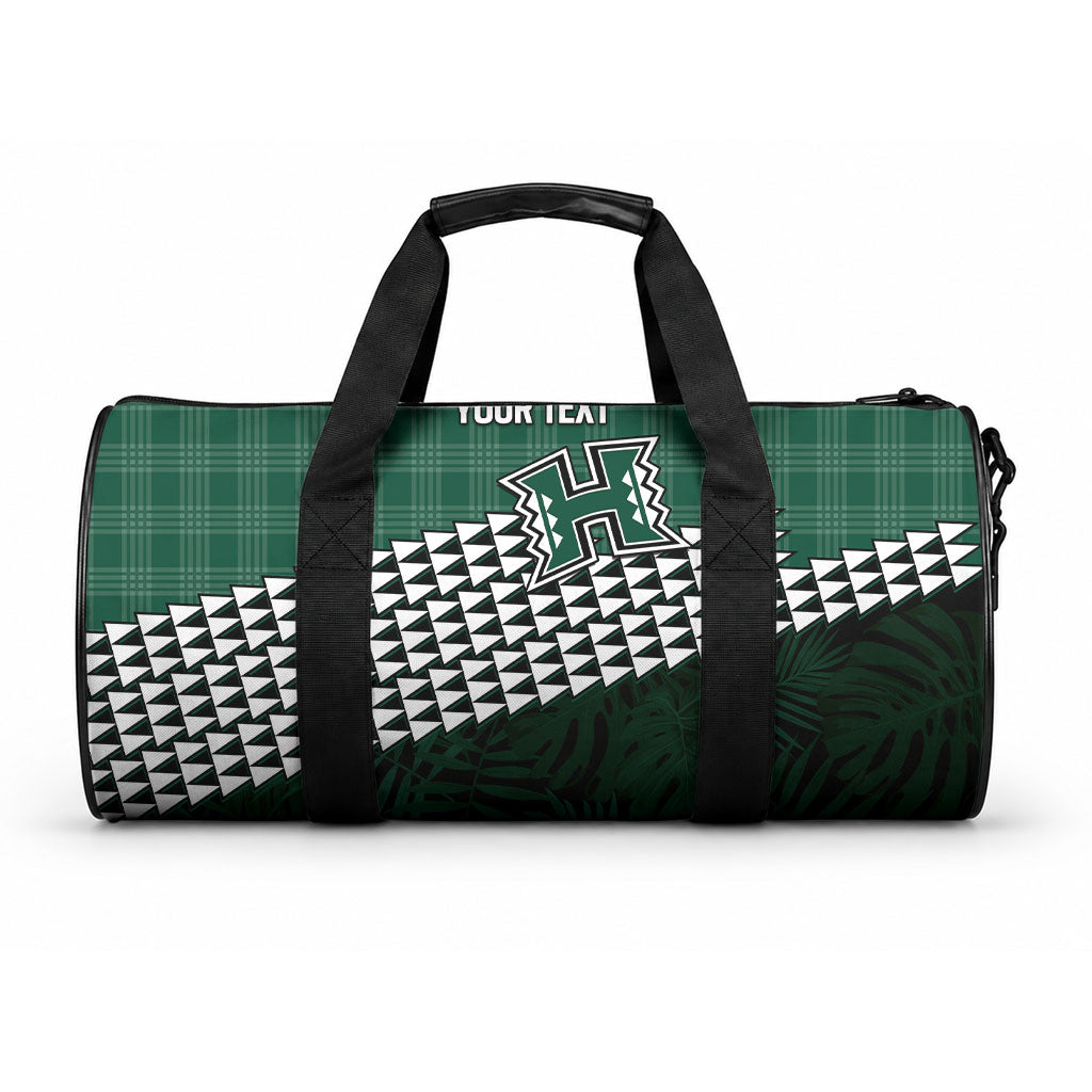 Rainbow Warriors Hawaii Personalized Palaka Duffle Bag LT7 One size Green - Polynesian Pride