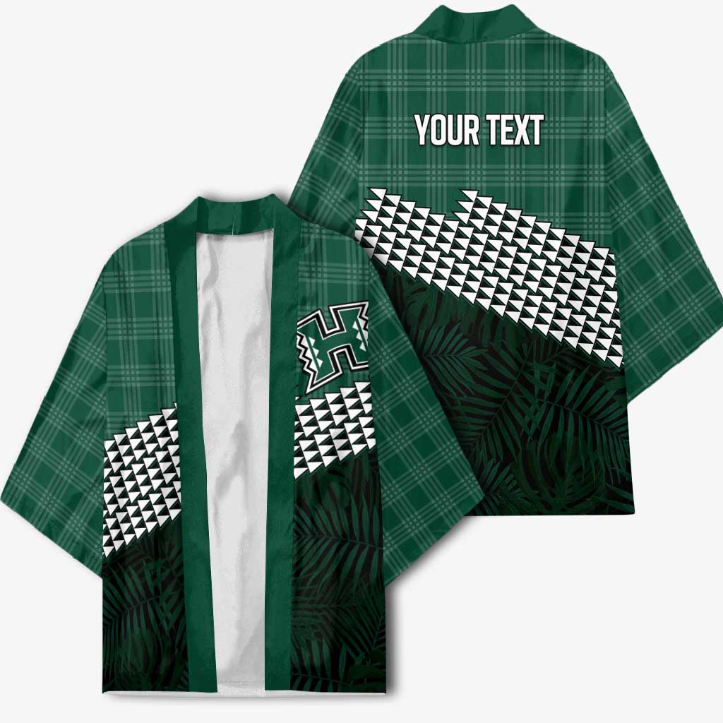 Rainbow Warriors Hawaii Personalized Palaka Kimono LT7 - Polynesian Pride