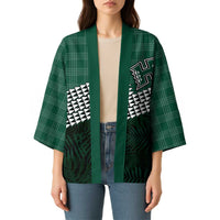 Rainbow Warriors Hawaii Personalized Palaka Kimono LT7 - Polynesian Pride