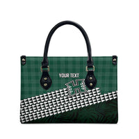 Rainbow Warriors Hawaii Personalized Palaka Leather Bag LT7 - Polynesian Pride