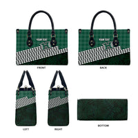 Rainbow Warriors Hawaii Personalized Palaka Leather Bag LT7 - Polynesian Pride