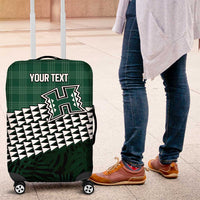 Rainbow Warriors Hawaii Personalized Palaka Luggage Cover LT7 Green - Polynesian Pride