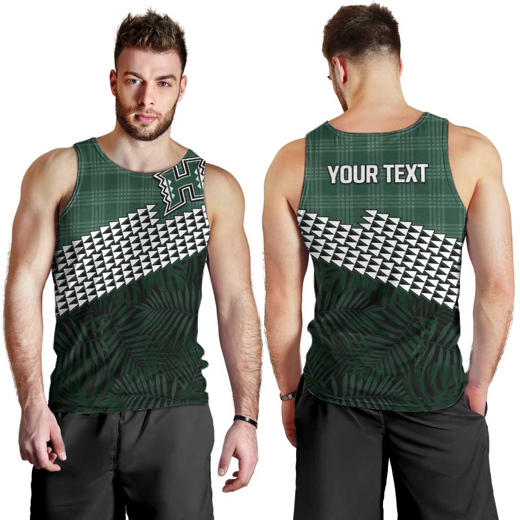 Rainbow Warriors Hawaii Personalized Palaka Men Tank Top LT7 - Polynesian Pride