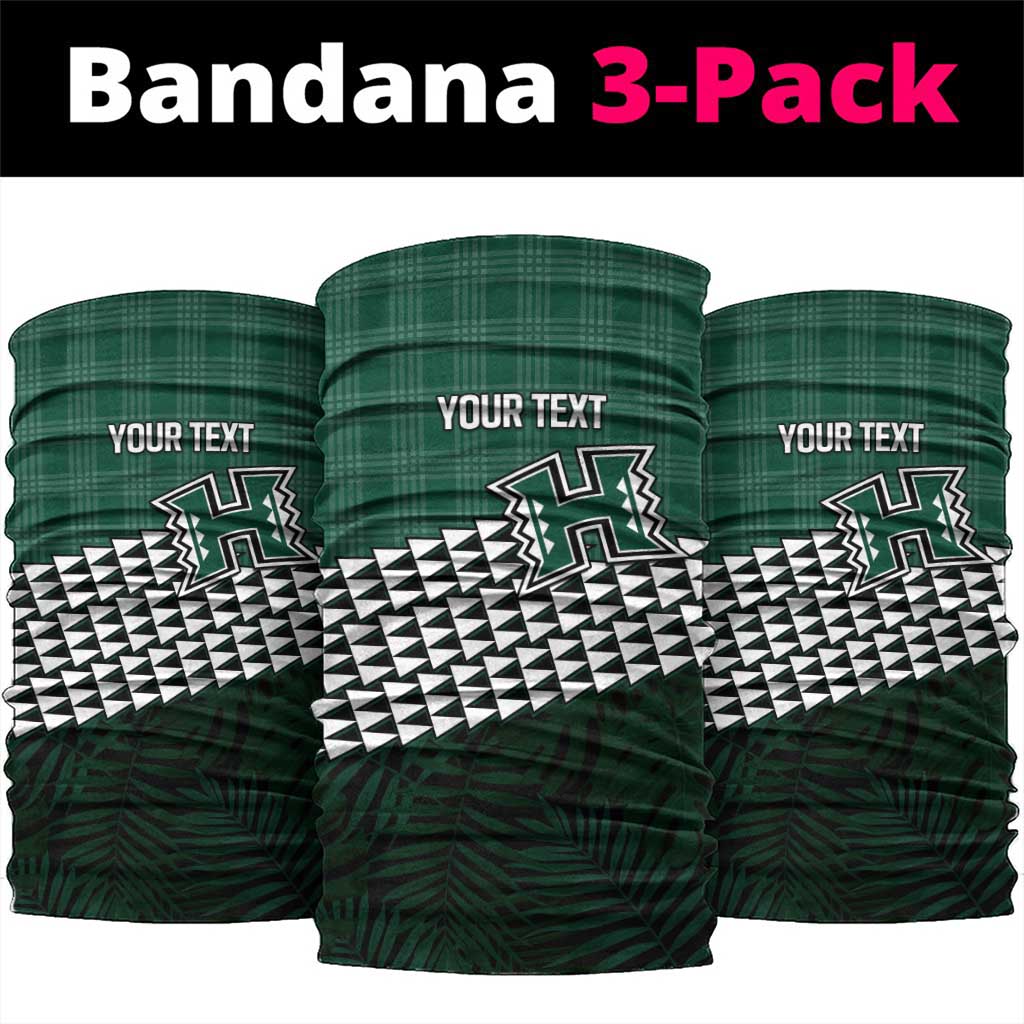 Rainbow Warriors Hawaii Personalized Palaka Neck Gaiter LT7 package One Size: 25*50cm Green - Polynesian Pride