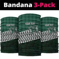 Rainbow Warriors Hawaii Personalized Palaka Neck Gaiter LT7 package One Size: 25*50cm Green - Polynesian Pride