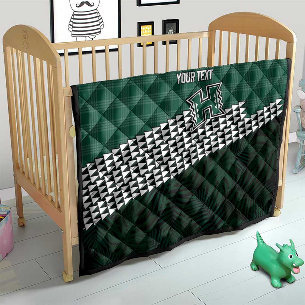Rainbow Warriors Hawaii Personalized Palaka Quilt LT7 - Polynesian Pride