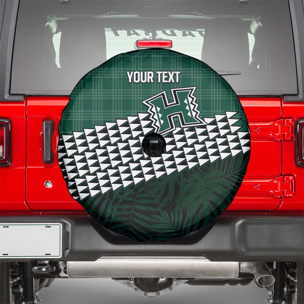 Rainbow Warriors Hawaii Personalized Palaka Spare Tire Cover LT7 - Polynesian Pride