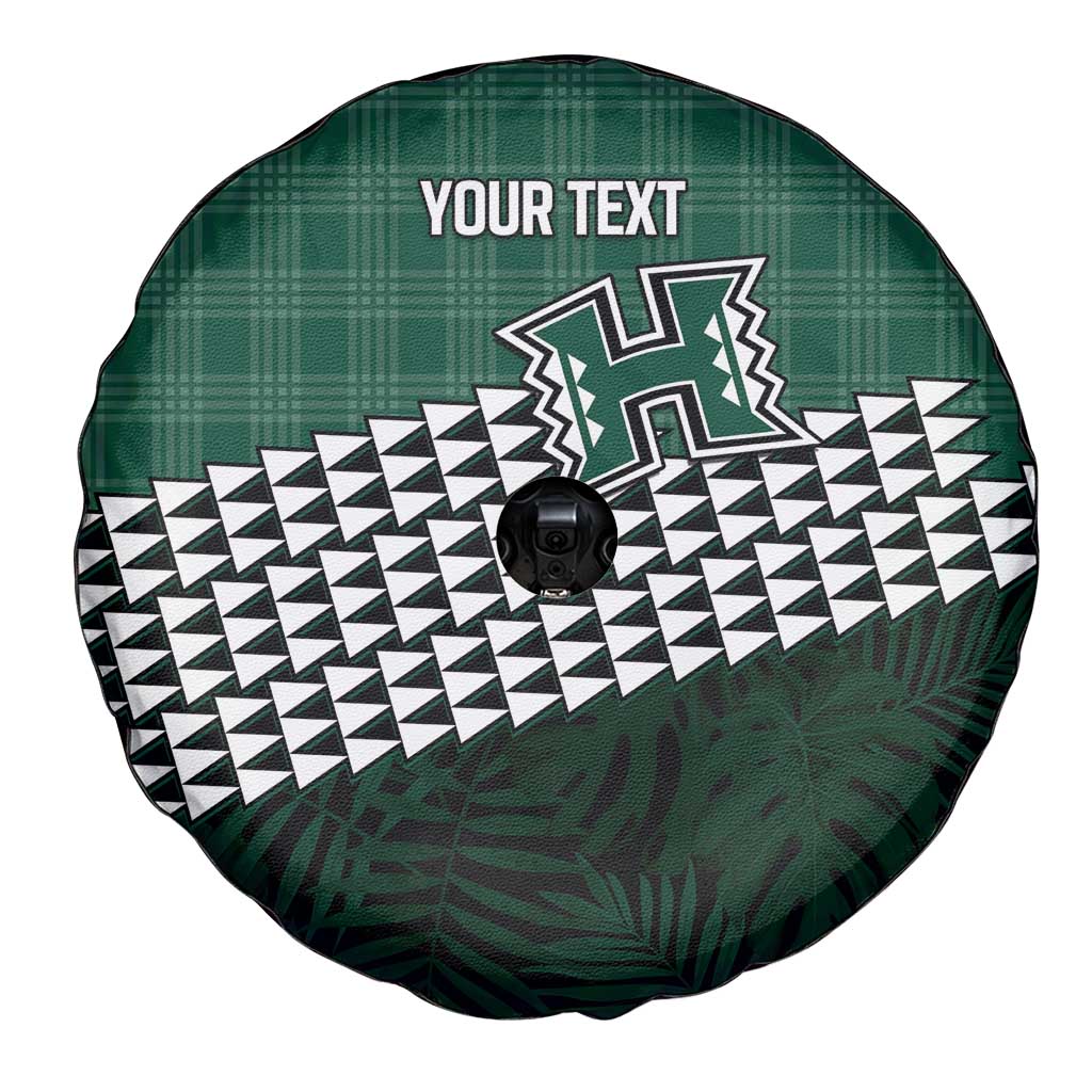 Rainbow Warriors Hawaii Personalized Palaka Spare Tire Cover LT7 - Polynesian Pride