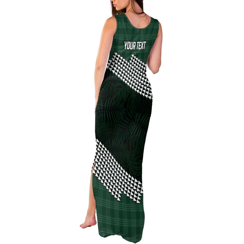 Rainbow Warriors Hawaii Personalized Palaka Tank Maxi Dress LT7 - Polynesian Pride
