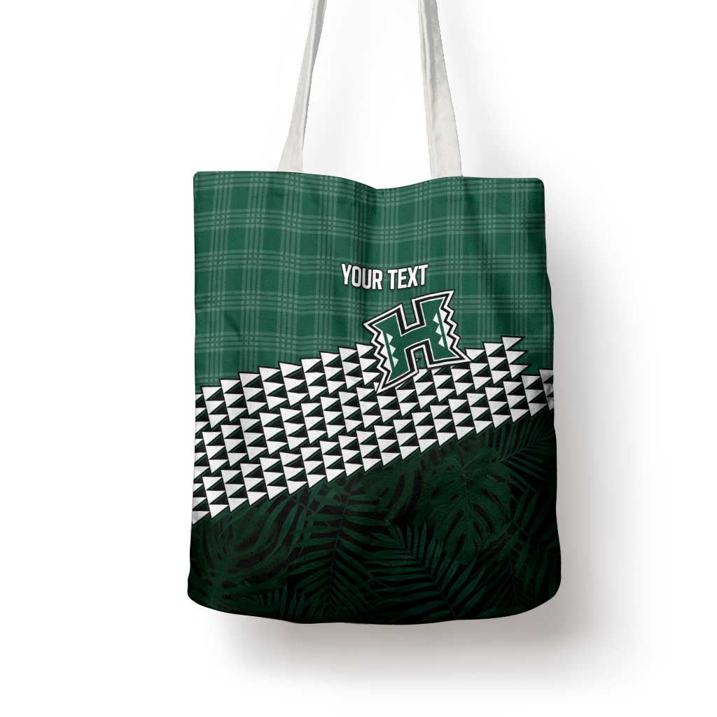 Rainbow Warriors Hawaii Personalized Palaka Tote Bag LT7 - Polynesian Pride