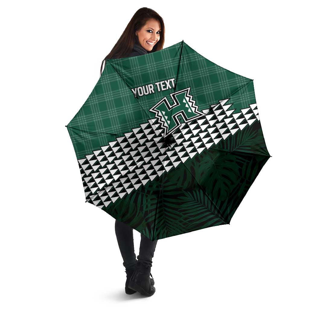 Rainbow Warriors Hawaii Personalized Palaka Umbrella LT7 - Polynesian Pride