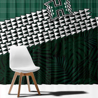 Rainbow Warriors Hawaii Personalized Palaka Window Curtain LT7 - Polynesian Pride