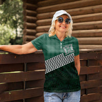 Rainbow Warriors Hawaii Personalized Palaka Women Polo Shirt LT7 - Polynesian Pride