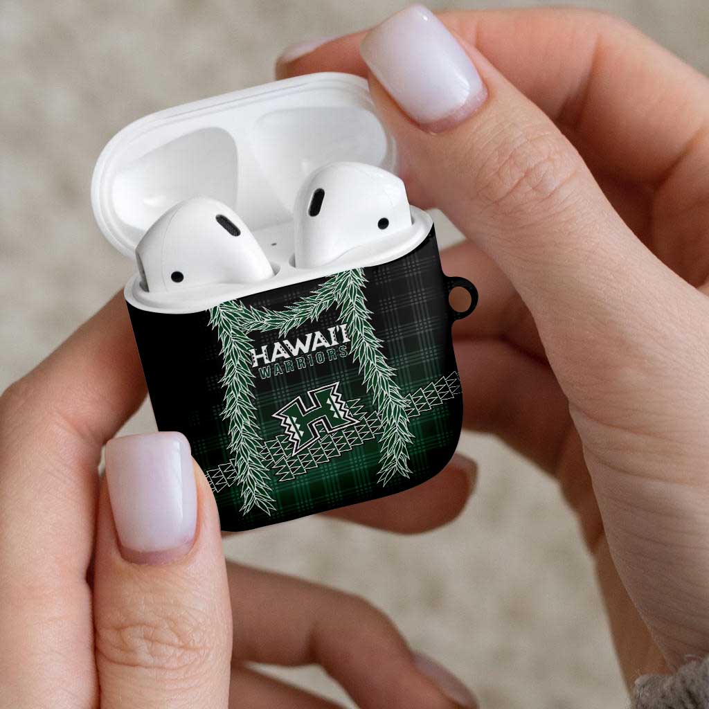 Rainbow Warriors Hawaii Palaka AirPods Case Maile Lei LT7 - Polynesian Pride