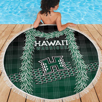 Rainbow Warriors Hawaii Palaka Beach Blanket Maile Lei LT7 - Polynesian Pride