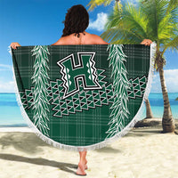 Rainbow Warriors Hawaii Palaka Beach Blanket Maile Lei LT7 - Polynesian Pride