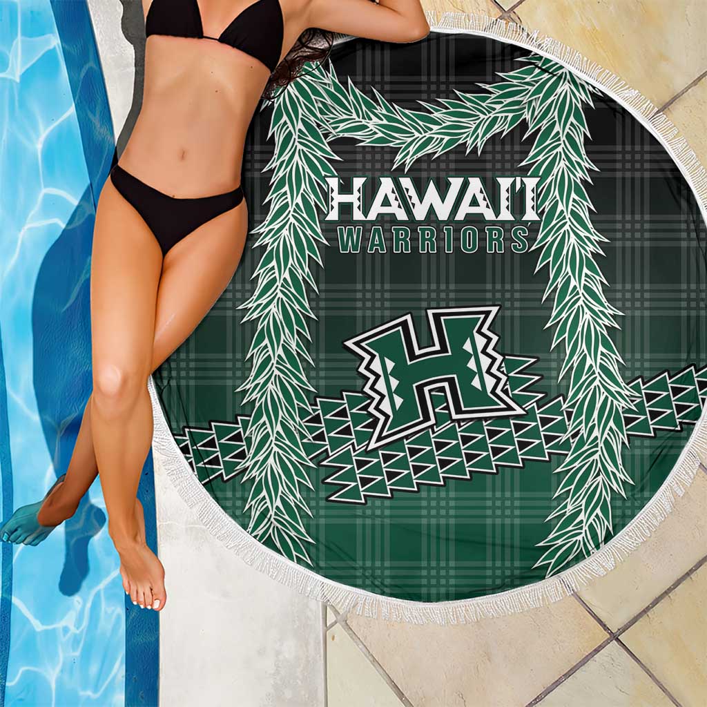 Rainbow Warriors Hawaii Palaka Beach Blanket Maile Lei LT7 - Polynesian Pride