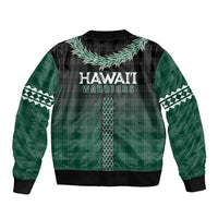 Rainbow Warriors Hawaii Palaka Bomber Jacket Maile Lei LT7 - Polynesian Pride