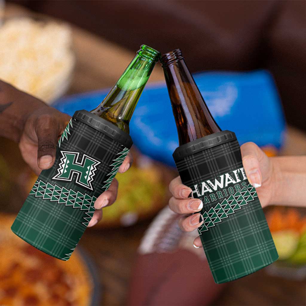 Rainbow Warriors Hawaii Palaka 4 in 1 Can Cooler Tumbler Maile Lei LT7 - Polynesian Pride