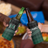 Rainbow Warriors Hawaii Palaka 4 in 1 Can Cooler Tumbler Maile Lei LT7 - Polynesian Pride