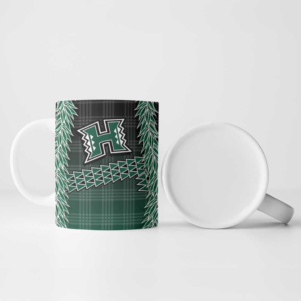 Rainbow Warriors Hawaii Palaka Ceramic Mug Maile Lei LT7 - Polynesian Pride