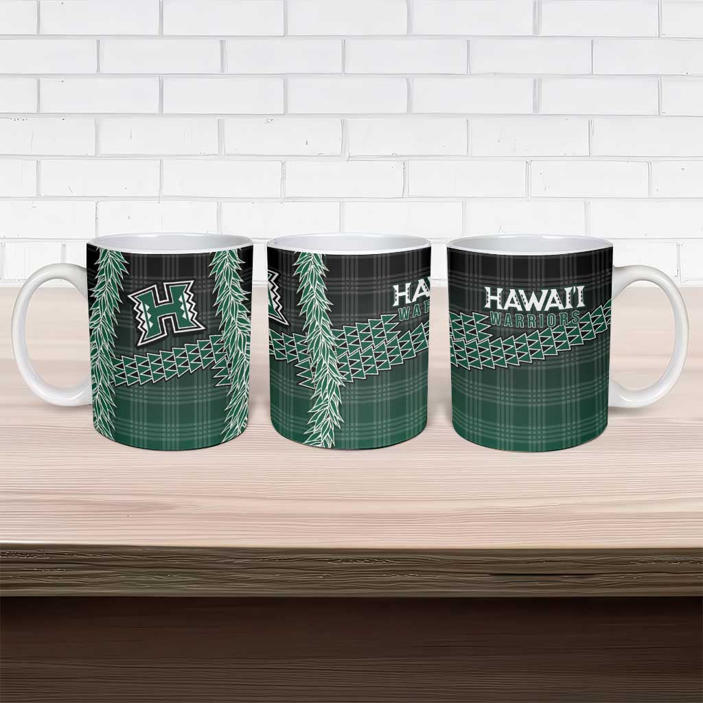 Rainbow Warriors Hawaii Palaka Ceramic Mug Maile Lei LT7 - Polynesian Pride