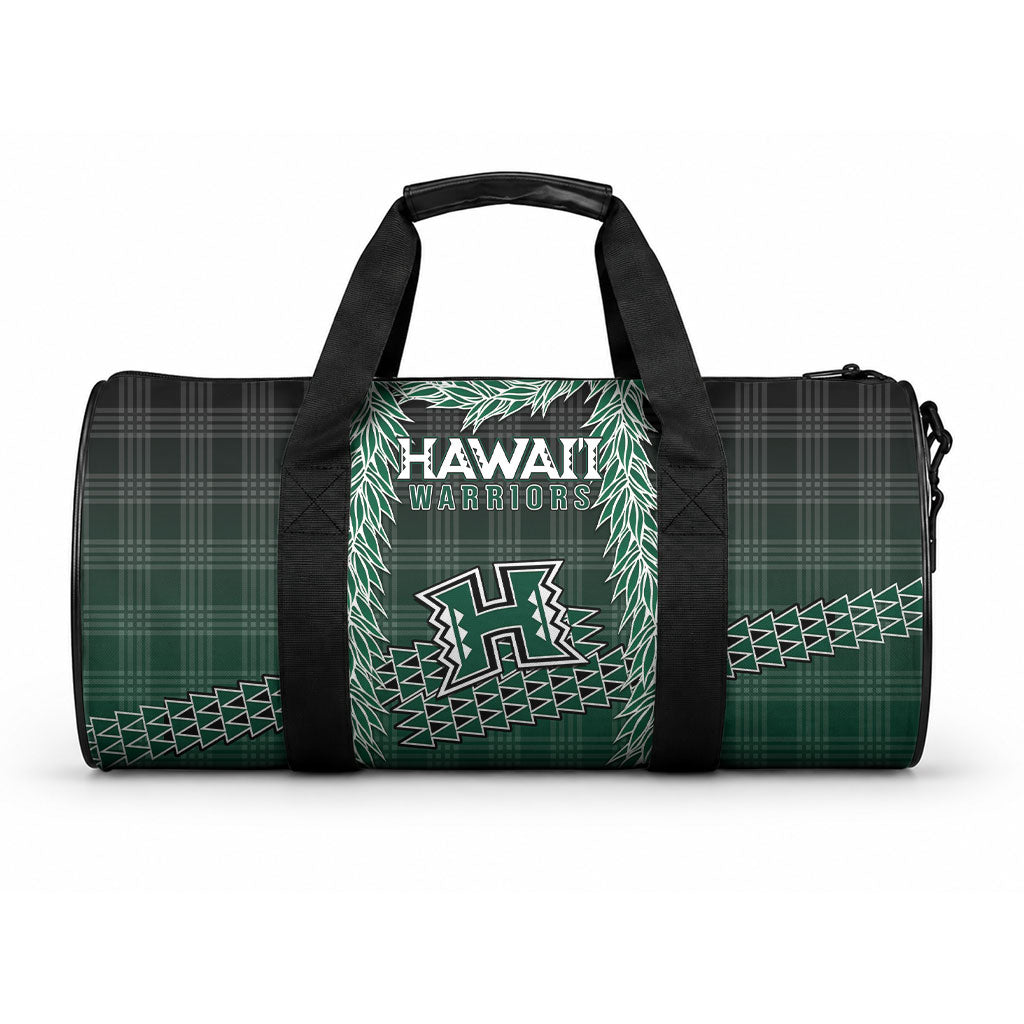 Rainbow Warriors Hawaii Palaka Duffle Bag Maile Lei LT7 One size Dark Green - Polynesian Pride