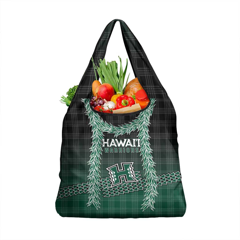 Rainbow Warriors Hawaii Palaka Grocery Bag Maile Lei LT7 1-pack One Size Dark Green - Polynesian Pride