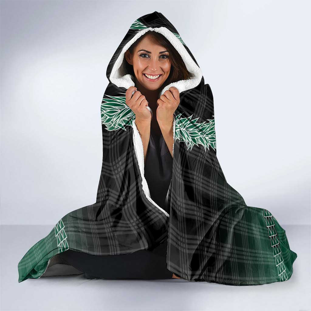 Rainbow Warriors Hawaii Palaka Hooded Blanket Maile Lei LT7 - Polynesian Pride
