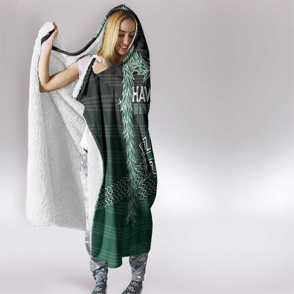 Rainbow Warriors Hawaii Palaka Hooded Blanket Maile Lei LT7 - Polynesian Pride