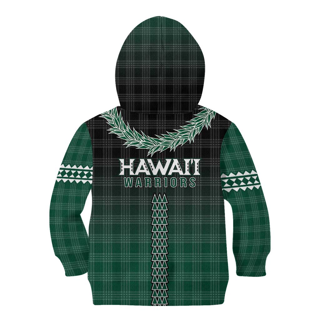 Rainbow Warriors Hawaii Palaka Kid Hoodie Maile Lei LT7 - Polynesian Pride