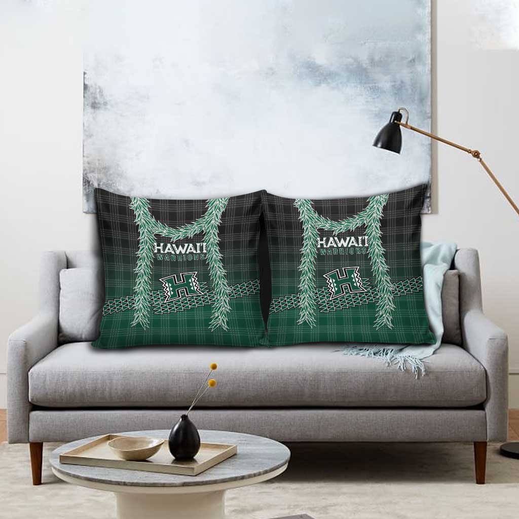 Rainbow Warriors Hawaii Palaka Pillow Cover Maile Lei LT7 - Polynesian Pride