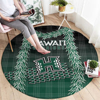Rainbow Warriors Hawaii Palaka Round Carpet Maile Lei LT7 - Polynesian Pride