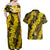 Hawaii Oahu Ilima Lei Couples Matching Off Shoulder Maxi Dress and Hawaiian Shirt LT7 - Polynesian Pride