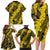 Hawaii Oahu Ilima Lei Family Matching Long Sleeve Bodycon Dress and Hawaiian Shirt LT7 - Polynesian Pride