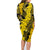 Hawaii Oahu Ilima Lei Family Matching Long Sleeve Bodycon Dress and Hawaiian Shirt LT7 - Polynesian Pride