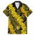 Hawaii Oahu Ilima Lei Family Matching Mermaid Dress and Hawaiian Shirt LT7 Dad's Shirt - Short Sleeve Yellow - Polynesian Pride