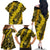 Hawaii Oahu Ilima Lei Family Matching Off Shoulder Long Sleeve Dress and Hawaiian Shirt LT7 - Polynesian Pride