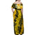 Hawaii Oahu Ilima Lei Family Matching Off Shoulder Maxi Dress and Hawaiian Shirt LT7 - Polynesian Pride