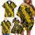 Hawaii Oahu Ilima Lei Family Matching Off Shoulder Short Dress and Hawaiian Shirt LT7 - Polynesian Pride