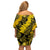 Hawaii Oahu Ilima Lei Family Matching Off Shoulder Short Dress and Hawaiian Shirt LT7 - Polynesian Pride