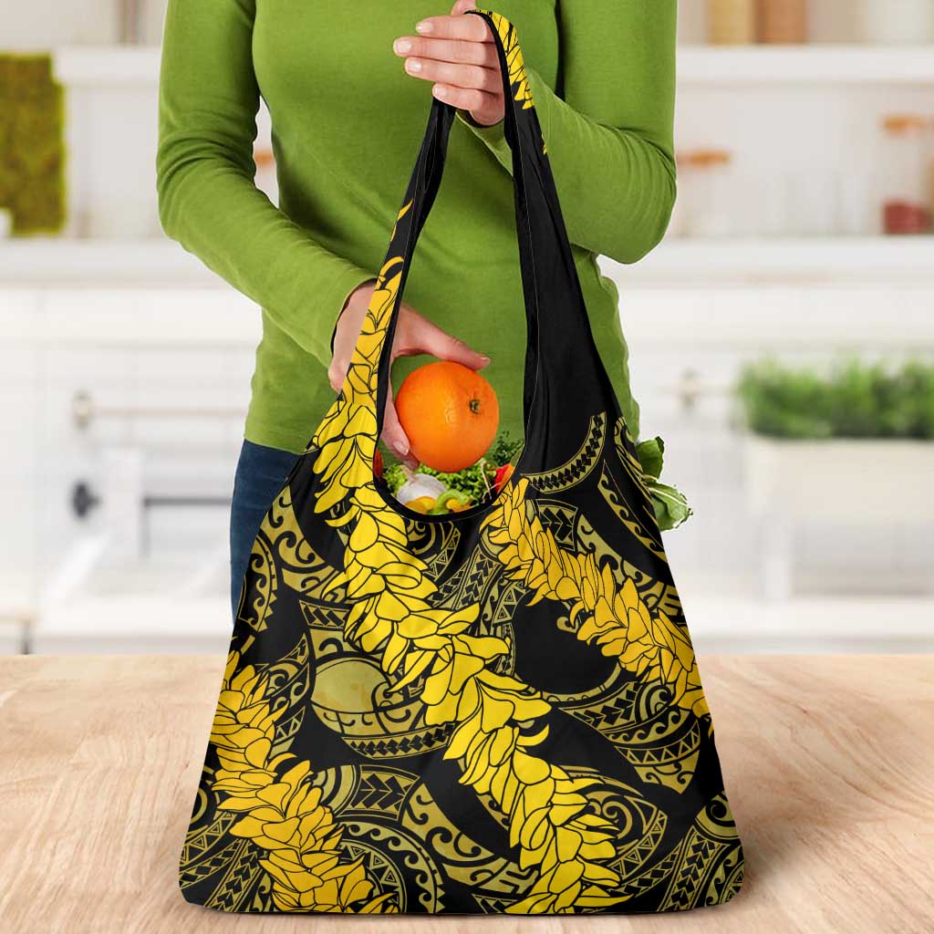 Hawaii Oahu Ilima Lei Grocery Bag LT7 - Polynesian Pride
