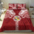 Tonga Independence Day Bedding Set Tongatapu Lion Ngatu Motifs