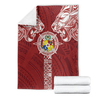 Tonga Independence Day Blanket Tongatapu Lion Ngatu Motifs LT7 - Polynesian Pride