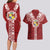 Tonga Independence Day Couples Matching Long Sleeve Bodycon Dress and Hawaiian Shirt Tongatapu Lion Ngatu Motifs