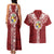 Tonga Independence Day Couples Matching Tank Maxi Dress and Hawaiian Shirt Tongatapu Lion Ngatu Motifs