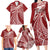 Tonga Independence Day Family Matching Long Sleeve Bodycon Dress and Hawaiian Shirt Tongatapu Lion Ngatu Motifs