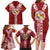 Tonga Independence Day Family Matching Long Sleeve Bodycon Dress and Hawaiian Shirt Tongatapu Lion Ngatu Motifs