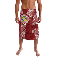 Tonga Independence Day Lavalava Tongatapu Lion Ngatu Motifs LT7 Red - Polynesian Pride